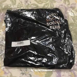 (Sold-130)Anti Social Social Club Storm black hood